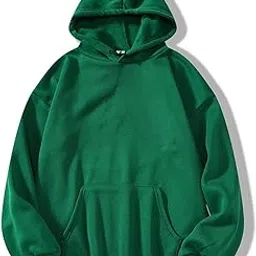 sxv style Hooded Pullover Solid Plain Unisex Cotton Oversized Baggy Sweatshirt Hoodie-picture-47
