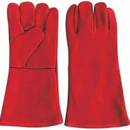 BEEJAY Heavy Duty Welding Hand Gloves Protective Durable Heat Resistant Safety Gloves (pack of 1 Pair) Heavy Duty Welding Gloves, Red colour, Long Cuff, Heat Resistant,cooking, garden-picture-55