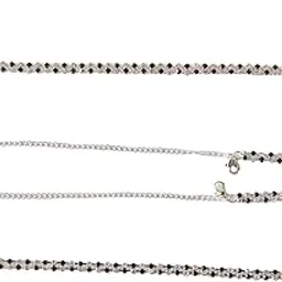 bjac Women's 1 Shoulder Bra Strap of Double Row Adjustable Gorgeous Rhinestone Bra Straps Belt (Crystal Black & White)-picture-42