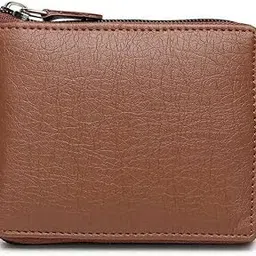 4UMART Men's Wallet GS0013 Round Zip TAN-image-15