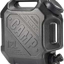 TRENDYNEST Water Container with Faucet Water Storage Carrier Jug for Fishing Rv Black-image-59