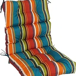 Blazing Needles Multi-Section Tufted Outdoor Chair Cushion, 20 x 42, Westport Teal-picture-10