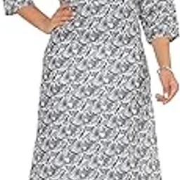 adhishree trends Women's 100% Pure Cotton Full Printed Straight Kurti – Comfortable & Stylish Ethnic Wear-picture-29