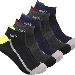 one8 by Virat Kohli MOISTURE MANAGEMENT Low Cut Ankle Socks for Men | Gym, Running, Workout, Fitness | Polyester & Nylon | Pack of 5-picture-33