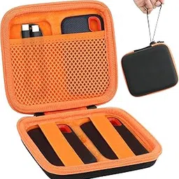 Aenllosi Hard Travel Case Replacement for SanDisk 250/500GB/1TB Extreme Portable External SSD SDSSDE60(Black&Orange,Only Case)-picture-12