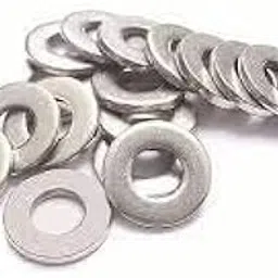 12mm zinc plated Mild steel Plain Washer of 16 mm outer diameter x 12.5 mm inner diameter x 1.4mm thickness: 10 Nos image 1