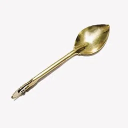GS Brass Karanji Cutter Tool, Gujia/Shankarpali Cutter, 2 in 1 Brass Spoon with Cutter Best Cutting for Karanji, Pack of 1.-picture-11