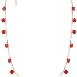 ami Red Dazzling Stones Drop Embellished Contemporary Belly Chain For Women-ZPFK20438-picture-37