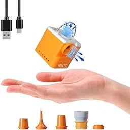 VOLLYC Portable Air Pump For Inflatables, 4.5Kpa Ultra Powerful Mini Mattress With Light And Camping Nozzles, 2400Mah Rechargeable Electric Power Pool Float, Vacuum Storage Bags-picture-14