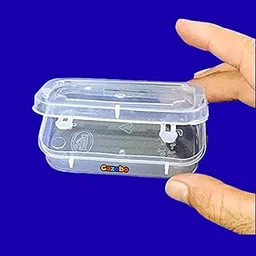 Gazebo Keeper 11 Small Size Rectangular Plastic Boxes for Small Storage Things Jewellery |Dry Fruits |Stationery Set Pack of 6 Pieces, Transparent-picture-32