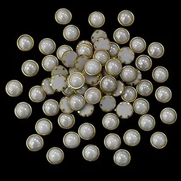 Embroiderymaterial Kundans for Embroidery, Craft and Jewellery Making Off White (250 Pieces)-picture-11