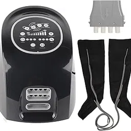 Air Compression Leg Massager with Handheld Controller, Intensity for feet, Calf and Thigh, Corded Electric, Black Leg Massager for Pain Relief Air Compressor (Leg)-image-29