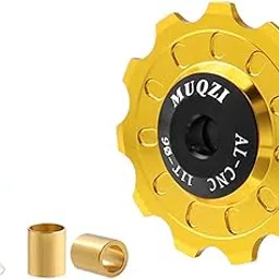 UJEAVETTE® Bike Rear Derailleur Pulley 11T - 17T Jockey Wheel Guide Roller 11T Gold-picture-48