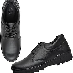 Safety Shoes for Men Industrial, Steel Toe, Genuine Leather, Black,Size 7-picture-30