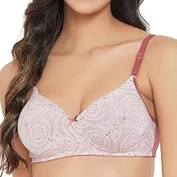clovia Women's Polyamide Padded Non-Wired Full Cup Printed T-shirt Bra-picture-21