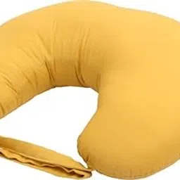 GET IT Breastfeeding Pillow Cotton 5-in-1 Feeding Pillow with Detachable Cover, New Born Portable Pillow for Baby and Mom -(Yellow)-image-83