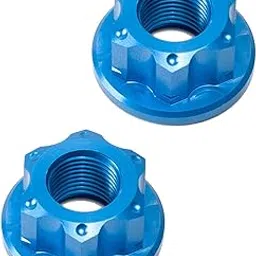 MERISHOPP 2 Pieces Bike Wheel Hub Axle Nuts Aluminum Alloy Hardware Bike Nuts Rear Hub Blue|Sporting Goods|Cycling|Bicycle Components & Parts|Hubs-image-27