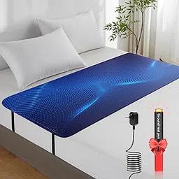 VOREEK Grounding Mat for Bed, Earth Connected Mattress Cover Grounding Pad Grounded Kit, Grounded Cord Included, Black (Queen 27"x60")-picture-11