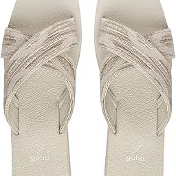 yoho EVA Sandal 002 Stylish & Comfortable Flats for Women | Lightweight, Anti-Skid, Orthopedic, Cushioned Footpharma Footbed, Casual & Fashionable for Everyday Use-picture-46