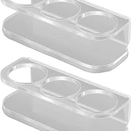 TRENDIVIBE 2 Pieces Insulin Storage Boxes 3 Slots Stands Acrylic Insulin Fridge Holders-image-50