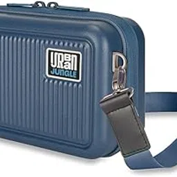 urban jungle by Safari Fling Premium Polycarbonate Crossbody Sling Bag | Lightweight and Durable Travel Accessory | Multipurpose Bag for Both Men & Women (Blue)-picture-11