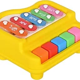 DISILA TRADERS Musical 2 in 1 Xylophone Toys for Kids| Mini Piano – Bright Colourful 5 Keys| No Battery Required.-picture-15