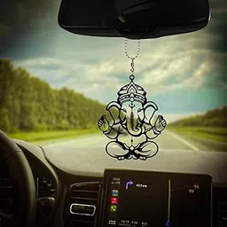 UNIQUE MINIATURE Ganesha Car Hanging, Dream Catcher for car, Car Mirror Hanging Accessories Interior, Hanging for car, Car Decoration Accessories-picture-25