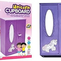 BKDT Marketing Unicorn Cupboard Toy, Pretend Play Almirah for Kids, 15.5 cm Height- Raksha Bandhan Gifts-picture-10