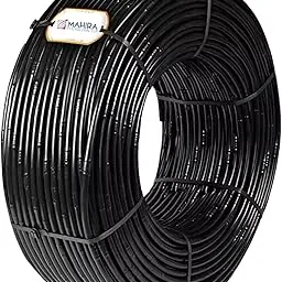 MAHIRA Drip Irrigation Pipe 16 mm Diameter Main Supply Line drip Pipe Roll, 50 Mtr Black Watering Hose Blank Distribution Gardening Purpose Plant Tree Tube Home Farming Accessories Pipes (50 Meters) image 1