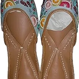 Raj Punjabi Jutti Cut Shoes for Girls (6_Multi)-picture-47