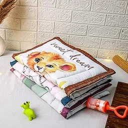 CUDDLE WEAVE Baby Newborn Soft Cotton Godadi | Kids gaddi | Crib Sheet mat | Godari |Bedding Set| Matress | Bed | Baby Bedding Set for New Born (Pack of 3)-image-0