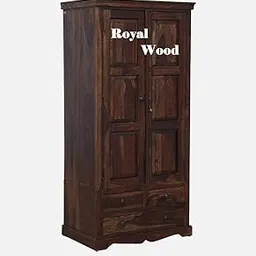 Royal Wood Sheesham Wood Handicrafts 3 Shelves and 2 Drawer Cupboard Storage Furniture for Living Room Bedroom Hall Home Office and Multipurpose Use-picture-12