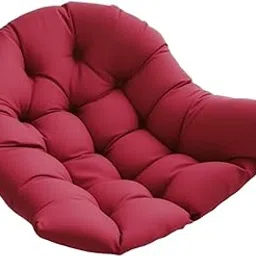 ECOMISTIQ®Hanging Egg Chair Cushion Soft Basket Chair Cushion for Porch Office Outdoor Dark Red|Home & Garden|Yard, Garden & Outdoor Living|Patio & Garden Furniture|Chairs-picture-13
