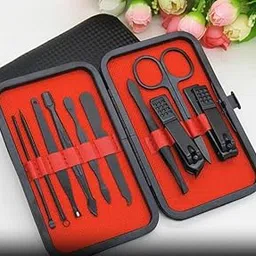 Professional Manicure Pedicure Kit, 16 Piece Nail Care Set with Blue Leather Case, Stainless Steel Grooming Tools (10 Pc Set)-picture-29