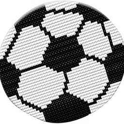VMS INDIA Latch Hook Kits Round Rug Making Package for Beginners Adults Football-picture-36