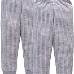 NEVA Baby Kids Boys & Girls Winter Thermal Wear Lower Body Warmer Bottom Grey Color Pack of 2, Regular Fit, Mid Rise, 12-18 Months-picture-11