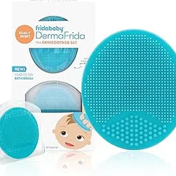 Frida Baby Fridababy Dermafrida The Skinsoother Silicone Bath Brush - 2 Pack-picture-43