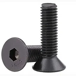 generic M3 x 6mm CSK Head Allen Cap Screws, Bright Finish, high tensile, Machine Thread, (Pack of 25 Pcs) image 4