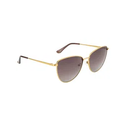 OPIUM Women Gold-Toned Cateye Sunglasses with Polarised & UV Protected Lens - OP-1924-C01 image 1