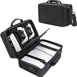 OIVO INDIA Carrying Case for PS5 Slim Console, Hard Shell Protective Case Travel Bag Compatible for PlayStation 5 Slim Console Disc/Digital Edition - Black-image-12