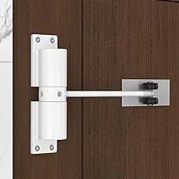 HASTHIP® Automatic Door Closer, Zinc Alloy Spring Closer, Adjustable Closing Hinge, Quiet for Wooden & Metal Doors, Security Use, Up to 30 Kgs (White)-image-46