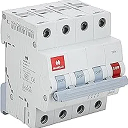 Havells DHMGCTNF040 PVC Plastic 40A MCB TPN C Curve (White)-image-57