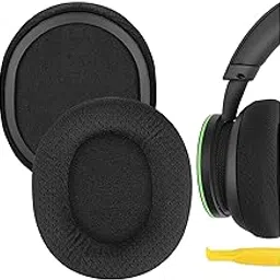 Geekria Comfort Mesh Fabric Replacement Ear Pads for Microsoft Xbox Wireless/Stereo Headset 20th Anniversary Special Edition Headphones Ear Cushions, Repair Parts (Black)-image-10