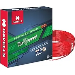 Havells Lifeguard Cable WHFFFNRL16X07 6 sq mm Wire (Red)-picture-21