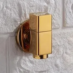 Brushed Gold Wall Mount Bathroom Faucet - Single Handle Cold Water Tap for Mop Sink, Pool, or Washing Machine-image-0