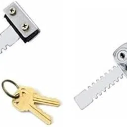 Sunglova Steel and Zinc Alloys Alloys Tarmenet Glass Lock with 2 Keys (Silver, 5 in, Pack of 2)-picture-11