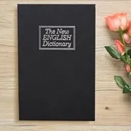 Book Safe with Key Lock – Portable Metal Box, Secret Hidden Dictionary Diversion Safe for Cash & Valuables (Black)-picture-24