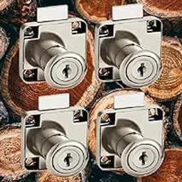 Smart Shophar Steel Kiwi Multipurpose Lock 40X40 Cylinder 20mm Silver Pack of 4 / High Security/Durable Construction/Simplified Installation Procedure/Suitable for Lockers, Cabinets, Drawer-image-47