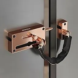 Plantex Door Chain with Baby Latch/Door Chain Lock for Main Door/Latch Lock for Door/Heavy Duty Door Safety Guard Lock for Home, Hotel & Office Security – Pack of 1 (DTK-294-Rose Gold)-picture-22