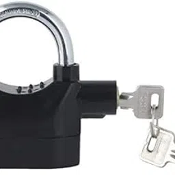 Drumstone 10 𝒀𝒆𝒂𝒓𝒔 𝑾𝒂𝒓𝒓𝒂𝒏𝒕𝒚 110dB Steel Alarm Padlock with Motion Sensor | Anti-Theft Security Lock for Bike, Home, Shop & Garage | Weatherproof Heavy-Duty Siren Lock | Smart Vibration-picture-24